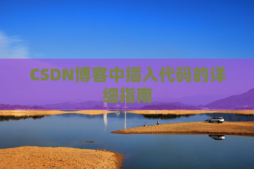 CSDN博客中插入代码的详细指南